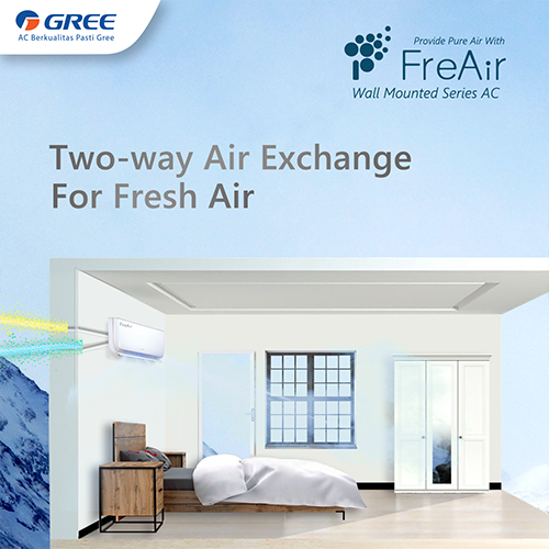 Gree AC Wall Mounted Split Inverter Freair Series 1 1/2 PK - GWC-12FREAIR